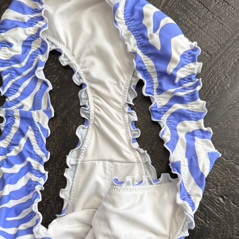 Shade & Shore White Ruffle Bikini Bottom - Picture 6 of 6